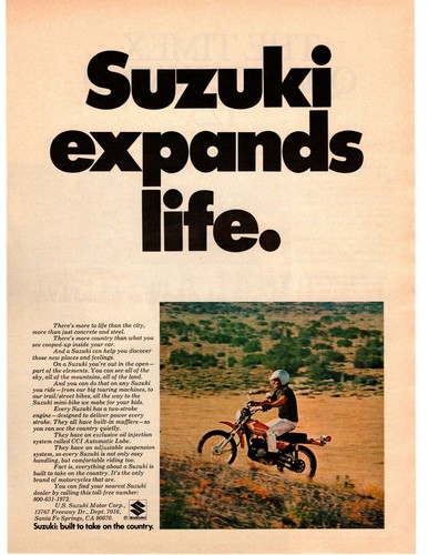 Pubblicità stampa suzuki - pubblicità,